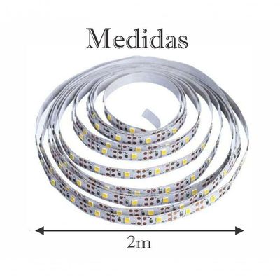 Fio Fita Led 120 Lâmpadas Luz Amarela Led 2m à Pilha