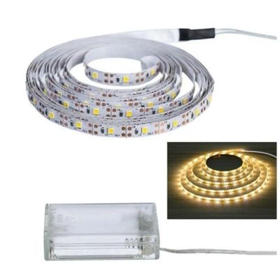 Fio Fita Led 120 Lâmpadas Luz Amarela Led 2m à Pilha