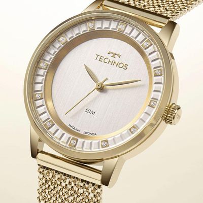 Relógio Technos Feminino Brilho Dourado - 2035mzc-1k 2035mzc-1k