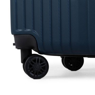 Mala de Bordo 10 Kg ABS 4 Rodas Turquia II Azul Marinho PP / Preto