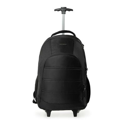 Mochila Masculina Executiva Rodas Notebook City Safe Preta U / Preto