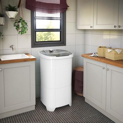 Tanquinho De Lavar Roupa Mueller 14 Kg Semiautomático MLT14B Branco 110V