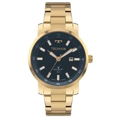 Relógio Technos Masculino Golf Dourado - 2115txv/1a 2115txv/1a
