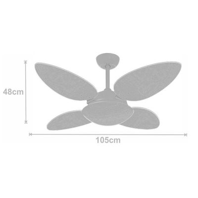 Ventilador Premium Branco 220V E Controle Remoto 220V