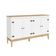 Buffet Aparador Colonial com 4 Portas 149x41x90cm MDP Mel Branco MB1014 Movelbento