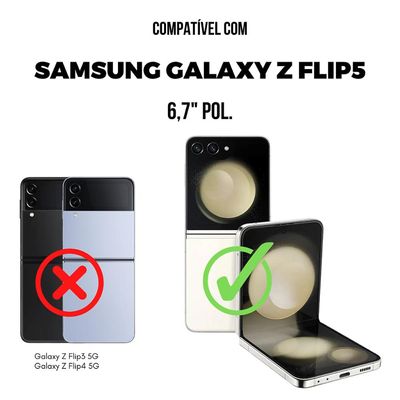 Capa MagSafe para Samsung Galaxy Z Flip 5 - Preta - Gshield