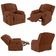 Poltrona Do Papai Reclinável Pietra Wall Fh9 Veludo Terracota - Mpozenato