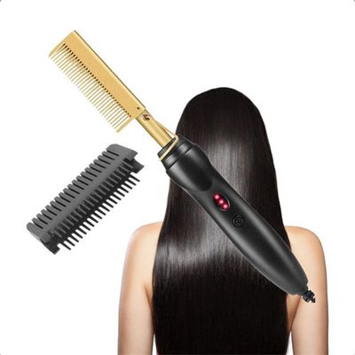 Hot Comb Alisador De Ferro Elétrico Cachos E Cachos 110V