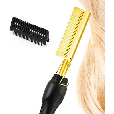 Hot Comb Alisador De Ferro Elétrico Cachos E Cachos 110V