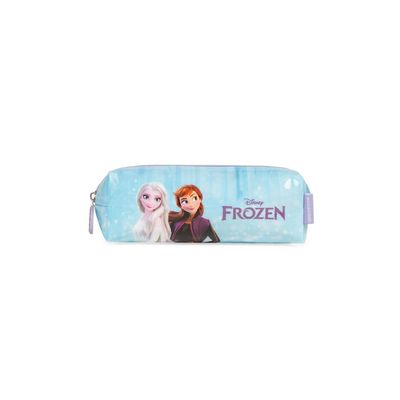 Estojo Escolar Feminino Pequeno Frozen Elsa e Anna U / Lilas