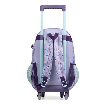 Mochila de Rodinha Infantil Feminina Frozen Elsa e Anna U / Lilas