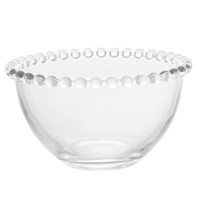 Kit 4 Bowls de Vidro Cristal Wolff Pearl 400ml Tigelas Servir Doces Sobremesas Frutas
