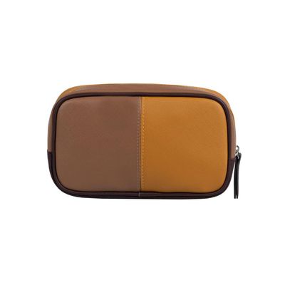 Necessaire Feminina Média Recortes Caramelo M / Caramelo