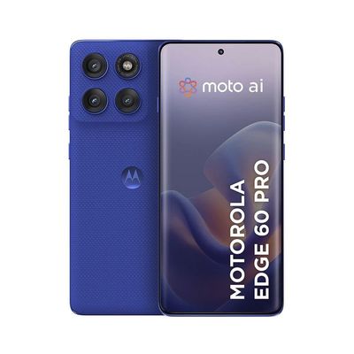 Smartphone Motorola Edge 60 Pro 5G Azul 265GB, 12GB RAM + 12GB Ram Boost, Tela 6.7 Azul