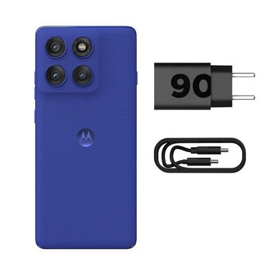 Smartphone Motorola Edge 60 Pro 5G Azul 265GB, 12GB RAM + 12GB Ram Boost, Tela 6.7 Azul