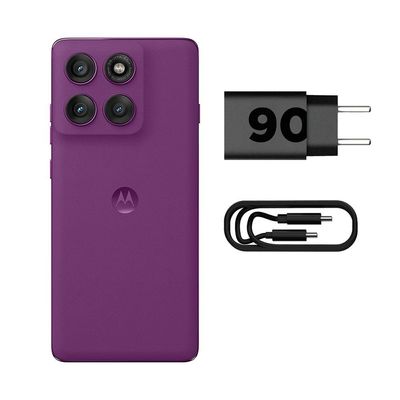 Smartphone Motorola Edge 60 Pro 5G Violeta 265GB, 12GB RAM + 12GB Ram Boost, Tela 6.7 Violeta