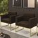 Poltrona Base Industrial Dourado Kit 2 Ana Suede Marrom - Ibiza