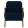 Kit 2 Poltronas Decorativas Para Sala De Estar Capitonê Lapa M22 Veludo Azul Marinho - Mpozenato