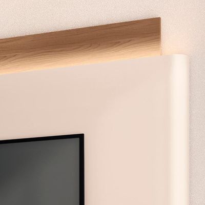 Estante Painel De 85 Pol 220cm évora H01 Castanho-off White - Mpozenato