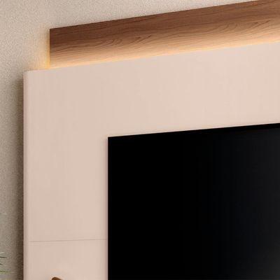 Estante Painel De 85 Pol 220cm évora H01 Castanho-off White - Mpozenato