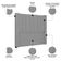 Cabeceira Casal King Cama 195cm Claire I02 Veludo Cinza - Mpozenato