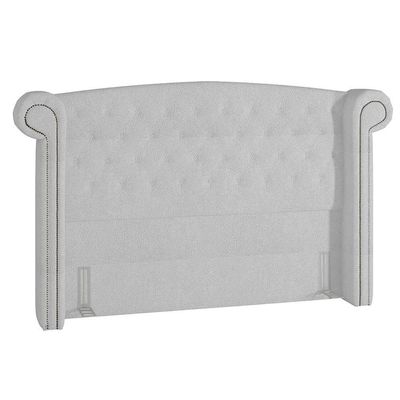 Cabeceira Cama Casal 140cm Provença P02 Bouclé Branco - Mpozenato