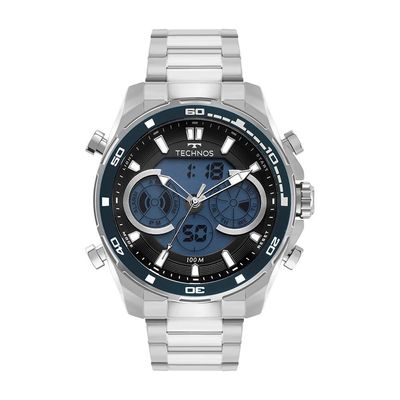 Relógio Technos Masculino Digitech Prata - Bj3530af-1a Bj3530af-1a