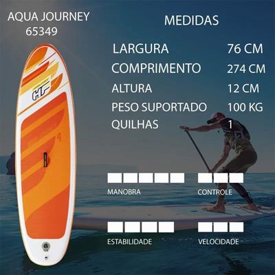 Prancha Stand Up Inflavel Aqua Journey Remo Bestway 65349