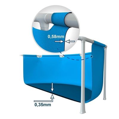 Piscina Estrutural Circular Clearview Completa Litros 110v Intex
