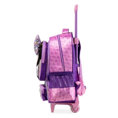 Mochila de Rodinha Infantil Feminina Minnie Lilás U / Lilas