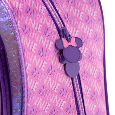 Mochila de Rodinha Infantil Feminina Minnie Lilás U / Lilas