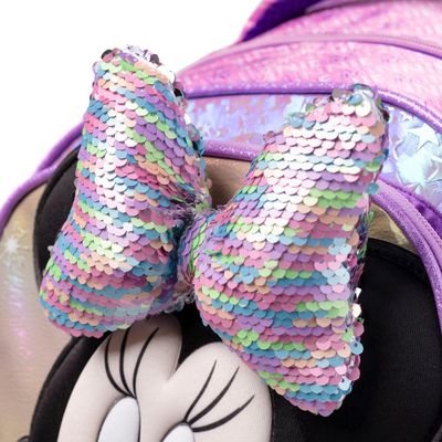Mochila de Rodinha Infantil Feminina Minnie Lilás U / Lilas