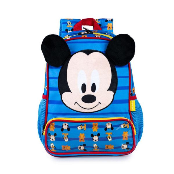 Mochila Escolar Masculina Mickey Baby Azul U / Azul
