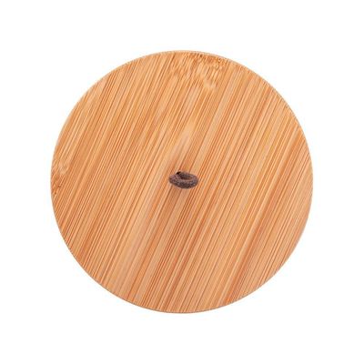 Potiche De Cerâmica Rosa Com Tampa De Bambu E Pegador Em Corda Lines 2667 - Lyor