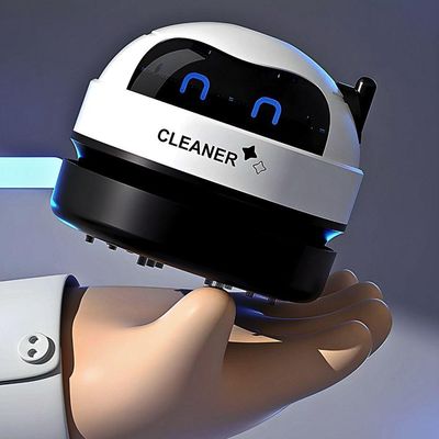 Robô Mini Aspirador Mesa Papa Migalhas Com Coletor Recarregável Usb