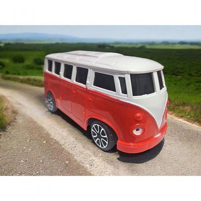 Carrinho De Controle Remoto Perua Kombi Clássico Da Estrada Vermelho