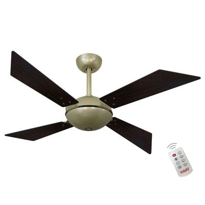 Ventilador Volare Tech Off Marrom 127V E Controle Remoto 110V