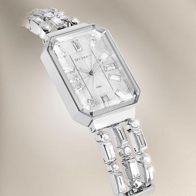 Relógio Technos Feminino Crystal Prata - 2033cz-1k 2033cz-1k