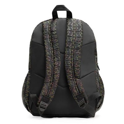 Mochila Escolar Feminina Juvenil Mickey Preta U / Preto