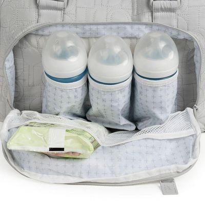 Bolsa de Maternidade Feminina Pequena Pippa Cinza Claro U / Cinza claro