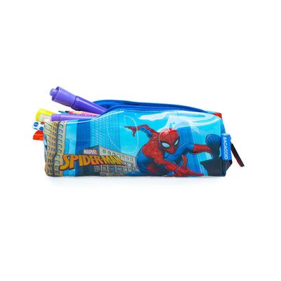 Estojo Escolar Masculino Homem Aranha Azul U / Azul