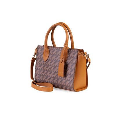 Bolsa de Mão Feminina Média Monograma BG Marrom M / Marrom