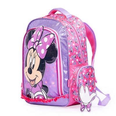 Mochila Escolar Feminina Disney Minnie II Rosa U / Rosa