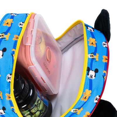 Lancheira Escolar Masculina Mickey Baby Azul U / Azul