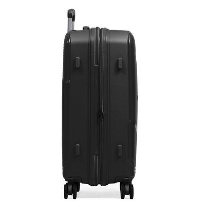 Mala Média 23 Kg Polipropileno 4 Rodas Seul Preta M / Preto