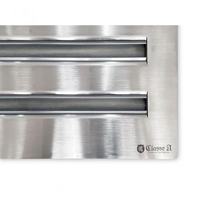 Lareira Ecológica a Álcool Classe A Aço Inox Queimador Duplo