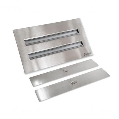 Lareira Ecológica a Álcool Classe A Aço Inox Queimador Duplo