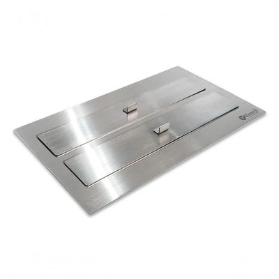 Lareira Ecológica a Álcool Classe A Aço Inox Queimador Duplo