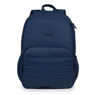 Mochila Escolar Juvenil Feminina Crinkle Glitter Azul Escura U / Azul escuro