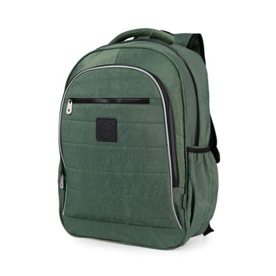 Mochila Escolar Juvenil Masculina Color Block II Verde U / Verde escuro